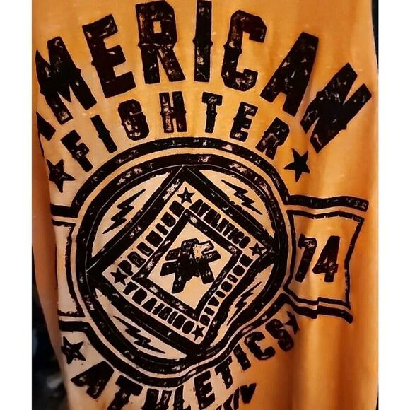 American Fighter Tank Mens Affliction Muscle Tee Shirt USA Gym Large Nwt Cr10 - Picture 2 of 5